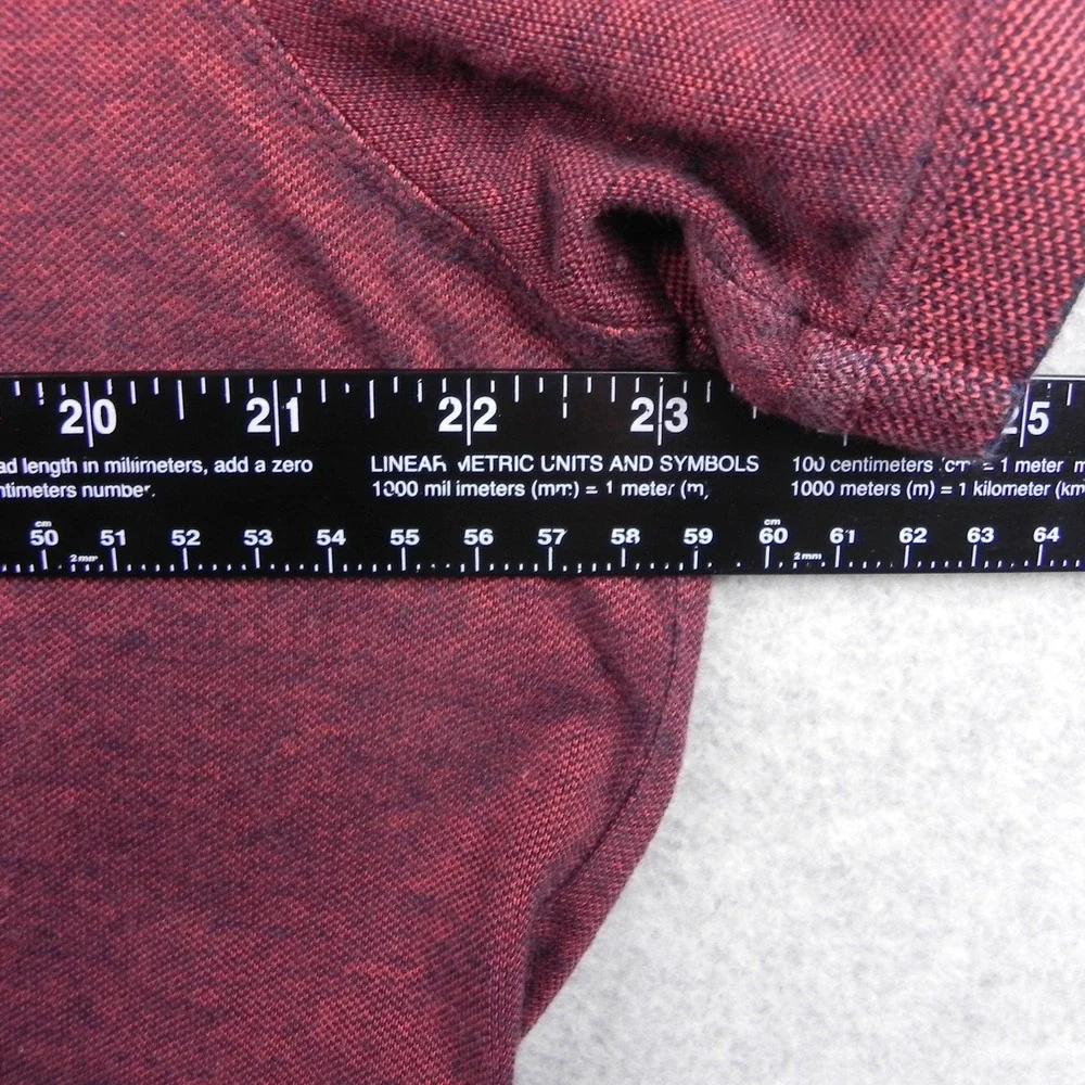 Banana Republic Polo Shirt Mens Large Golf Casual Knit Logo Red Short Sleeve